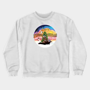 "Christmas Music" with two Ferrets Crewneck Sweatshirt